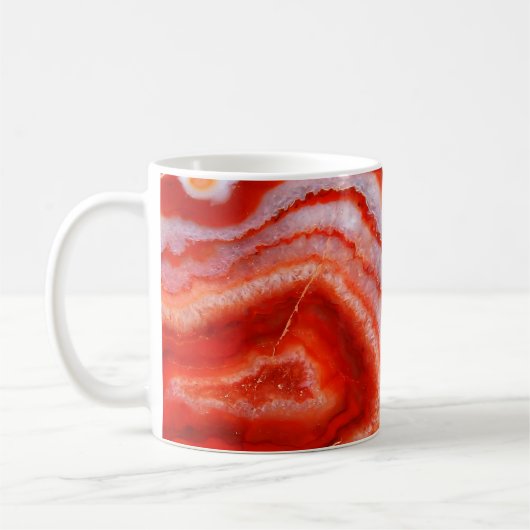 Mug Agate Orange Sanguine. (Gauche)