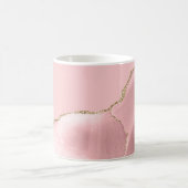 Mug Agate Rose Pâle Paillettes d'Or (Centre)