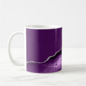 Mug Agate Violet Pailleté Argent (Gauche)