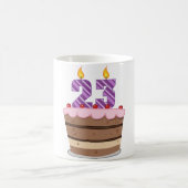 Mug Âge 23 sur le gâteau d'anniversaire (Centre)