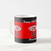 Mug Âgé à 50 ans| 50e anniversaire (Devant gauche)
