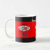 Mug Âgé à la perfection à 90 | 90e anniversaire (Gauche)