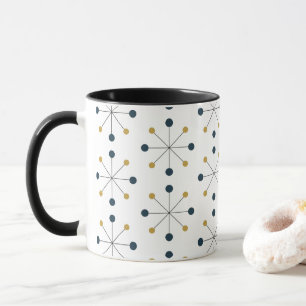 Mug Âge atomique, MCM Marine Motif, Jaune de moutarde