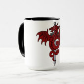 Mug Âge de dragon - épée de dragon (Devant gauche)