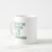 Mug "Âge drôle d'asperge" (Devant gauche)