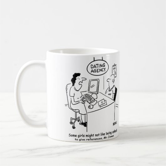Mug Agence de datation - Homme attend des références (Gauche)