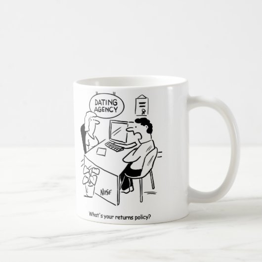 Mug Agence de rencontres. Il veut connaître la politiq (Droite)