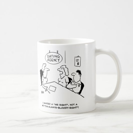 Mug Agence de rencontres - M. Right (Droite)
