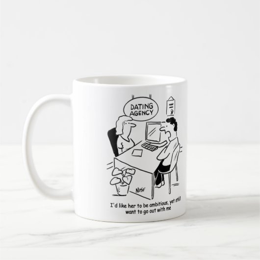 Mug Agence de rencontres - veut que la fille soit ambi (Gauche)
