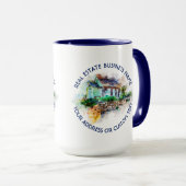 Mug Agence immobilière et raison sociale d'agent (Devant droit)