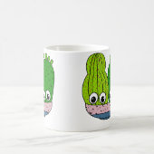 Mug Agencement de cactus mignons dans un bol en poteri (Centre)
