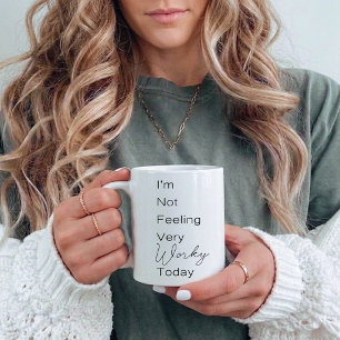 Mug Agenda d’aujourd’hui Pas de sensation très profess