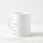 Mug Agenda d’aujourd’hui Pas de sensation très profess (Devant gauche)