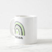 Mug Agender Rainbow Personnalisé (Devant gauche)