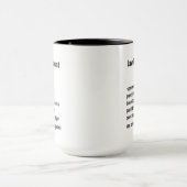 Mug Agent d'application de la loi amusant Dons de défi (Centre)