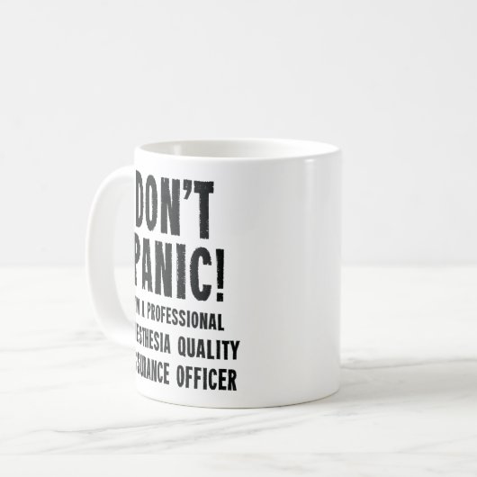 Mug Agent d'assurance qualité de l'anesthésie (Devant gauche)