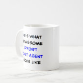 Mug agent de billets d'aéroport, génial (Devant gauche)