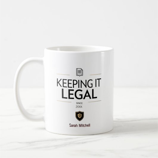 Mug Agent de conformité personnalisé (Gauche)
