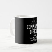 Mug Agent de conformité Titre du poste Cadeau (Devant gauche)