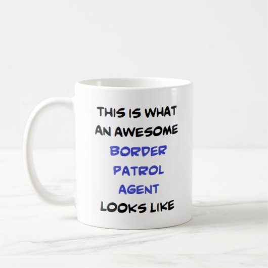 Mug agent de patrouille frontalière, génial (Gauche)