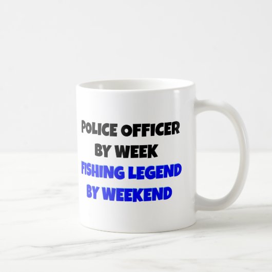 Mug Agent de police de la légende de la pêche (Droite)