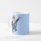 Mug agent de police heureux (Devant gauche)