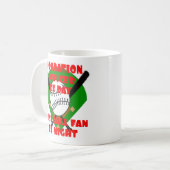 Mug Agent de probation aime le baseball (Devant gauche)