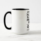 Mug Agent de probation amusant manipuler l'information (Gauche)