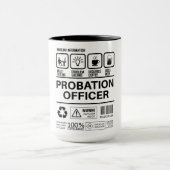Mug Agent de probation amusant manipuler l'information (Centre)