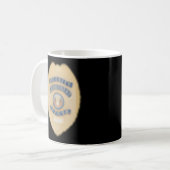 Mug Agent de sécurité Badge de police Gardes Unif (Devant gauche)