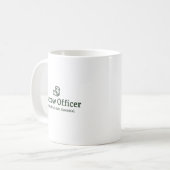 Mug Agent de séquestre – Neutre. Fiable. Essentiel. (Devant gauche)