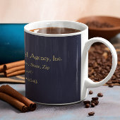 Mug Agent de voyage d'avion encadré en or