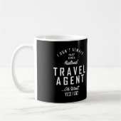 Mug Agent de voyage Travail Titre du travail Cadeau (Gauche)