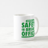 Mug Agent des pauses de sécurité drôle (Devant droit)