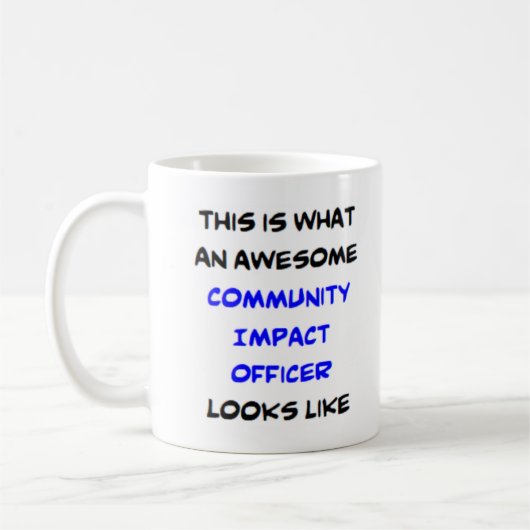 Mug agent d'impact communautaire, génial (Gauche)
