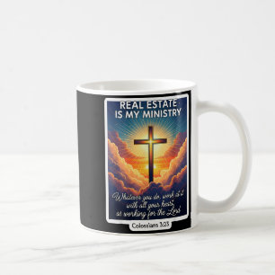Mug Agent immobilier chrétien l'immobilier est mon min