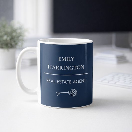 Mug Agent immobilier Classic Key Navy