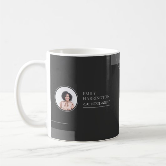 Mug Agent immobilier Lignes fines Neutre (Gauche)