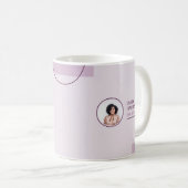Mug Agent immobilier Lignes fines Rose (Devant droit)