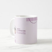 Mug Agent immobilier Lignes fines Rose (Devant gauche)