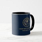 Mug Agent immobilier | Marque de propriété de logo per (Devant droit)