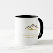 Mug Agent immobilier minimaliste Entreprise (Devant droit)