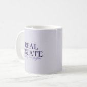 Mug Agent immobilier moderne à la lavande (Devant gauche)