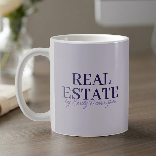Mug Agent immobilier moderne à la lavande