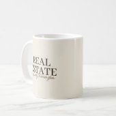 Mug Agent immobilier moderne et branché terre (Devant gauche)
