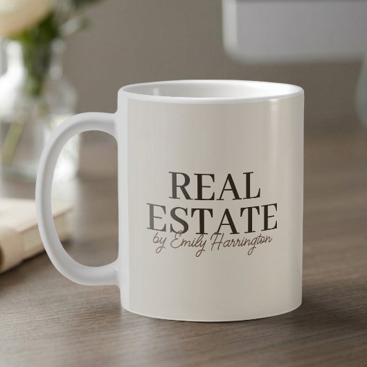 Mug Agent immobilier moderne et branché terre