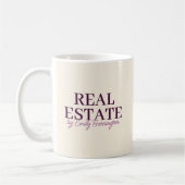 Mug Agent immobilier Moderne Prune (Gauche)