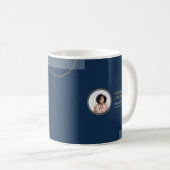 Mug Agent immobilier Navy lignes fines (Devant droit)