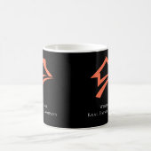 Mug Agent immobilier noir élégant et unique (Centre)