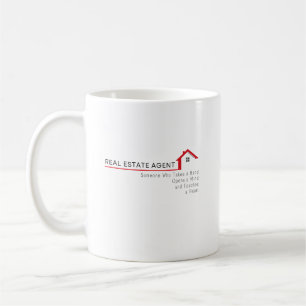 Mug Agent Immobilier Quelqu'un Qui Prend la Main
